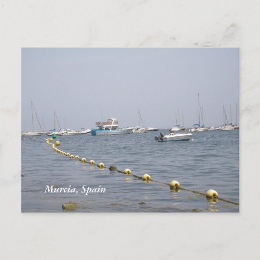 Murcia, Spanje boten in de haven Briefkaart (Voorkant)