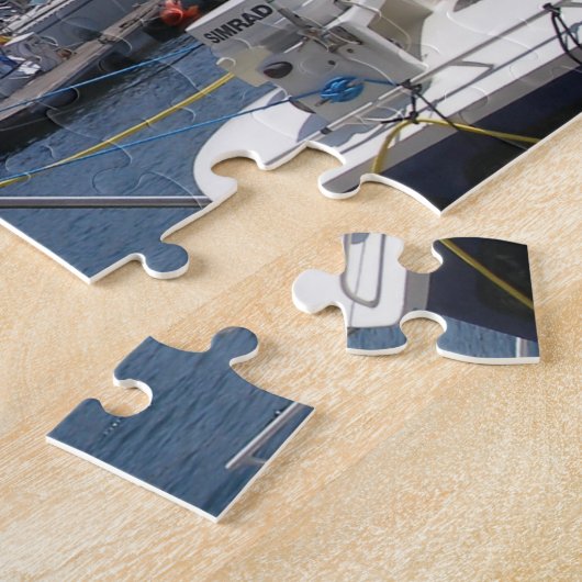 Murcia Spanje boten op het water Legpuzzel (Zijkant)