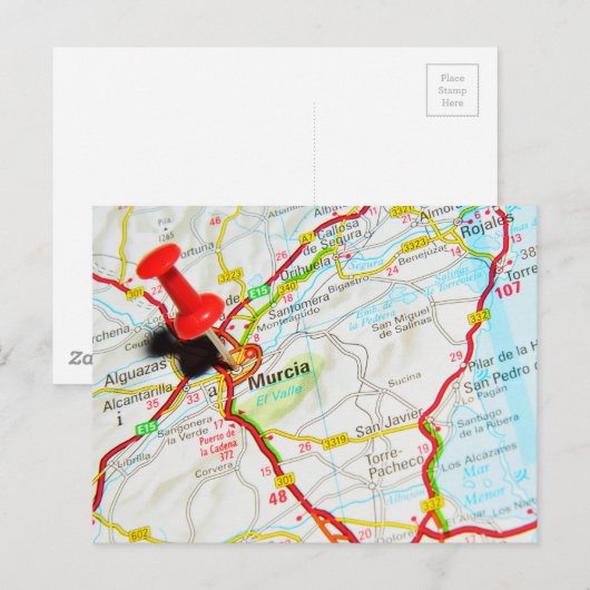 Murcia, Spanje Briefkaart (Voorkant / Achterkant)