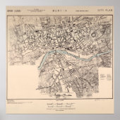  Murcia Spanje Map (1943) Poster (Voorkant)