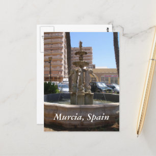 Murcia, Spanje zeehondenfontein Briefkaart