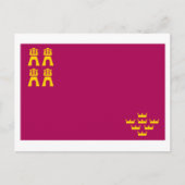 Murcia vlag briefkaart (Voorkant)