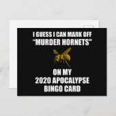 Murder Hornets 2020 Apocalypse Bingo Briefkaart (Voorkant / Achterkant)