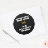 Murder Hornets 2020 Apocalypse Bingo Ronde Sticker (Envelop)
