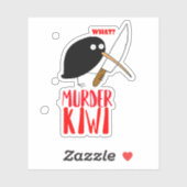 Murder Kiwi Sticker (Vel)