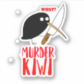 Murder Kiwi Sticker (Voorkant)