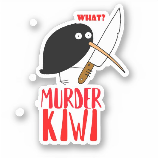 Murder Kiwi Sticker (Voorkant)