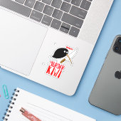 Murder Kiwi Sticker (Laptop met iPhone)