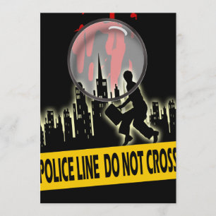 Murder mysterie verdachte etenverjaardag kaart