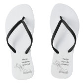 Murder Mysteries en Merlot flipflops Teenslippers (Voetbed)