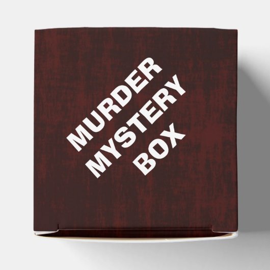 Murder Mystery Bedankdoosjes (Bovenkant)
