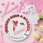 Murder Mystery Birthday Party BLOODY Papieren Bordje (Feest)