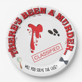 Murder Mystery Birthday Party BLOODY Papieren Bordje