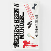 Murder Mystery Birthday Party BLOODY Spandoek (Verticaal)