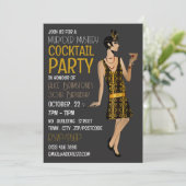Murder Mystery Cocktail Party, Birthday Kaart (Staand voorkant)