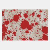 Murder mystery crime fan cold case bloody  inpakpapier vel (Voorkant 3)