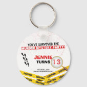 Murder Mystery Crime Verjaardag Souvenir Sleutelha Sleutelhanger (Voorkant)