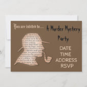 Murder Mystery detectiverparty Kaart (Voorkant)