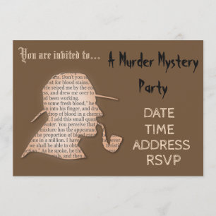 Murder Mystery detectiverparty Kaart