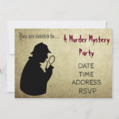 Murder Mystery detectiverparty Kaart (Voorkant)