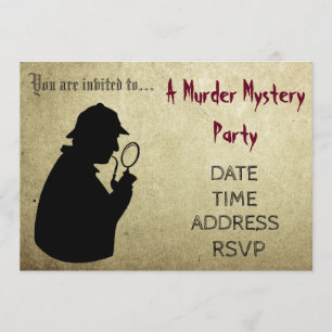 Murder Mystery detectiverparty Kaart