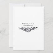 Murder Mystery Dinner Invitation Kaart (Achterkant)