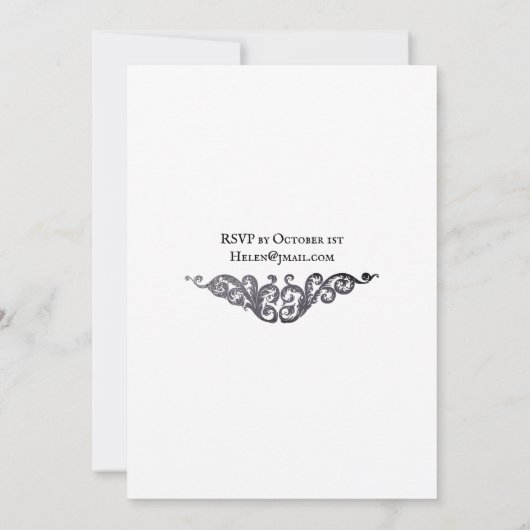 Murder Mystery Dinner Invitation Kaart (Achterkant)