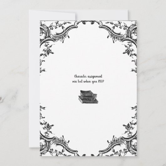 Murder Mystery Dinner Kaart (Achterkant)