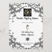 Murder Mystery Dinner Kaart (Voorkant / Achterkant)