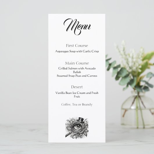 Murder Mystery Dinner Menu (Staand voorkant)
