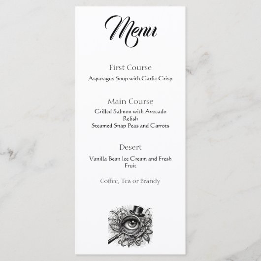 Murder Mystery Dinner Menu (Voorkant)
