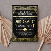 Murder Mystery Dinner Party Folie Uitnodiging