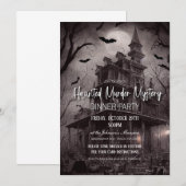 Murder Mystery Dinner Party Invitation Kaart (Voorkant / Achterkant)