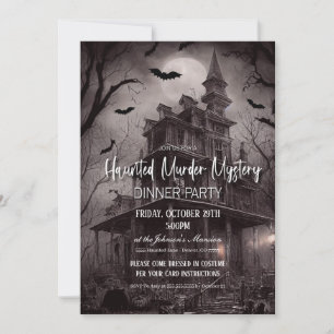 Murder Mystery Dinner Party Invitation Kaart
