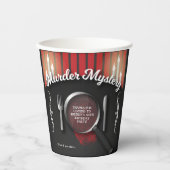 Murder Mystery Dinner Theatre Party Papieren Bekers (Voorkant)