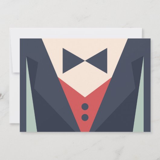 Murder Mystery Elegant Art Deco Uitnodiging uit 19 (Achterkant)