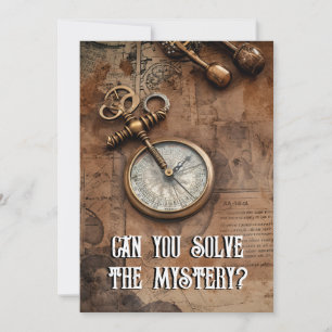 Murder Mystery Escape Room Birthday Party Kaart