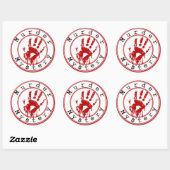 Murder Mystery Genre Ronde Boek Hoesje Sticker (Vel)