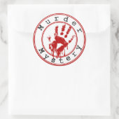 Murder Mystery Genre Ronde Boek Hoesje Sticker (Tas)