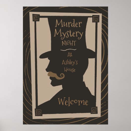 Murder Mystery Night - Welcome Poster (Voorkant)