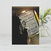 Murder Mystery nodigt onderzoek uit naar misdaadsc Kaart (Staand voorkant)