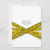 Murder Mystery Pajama Birthday Party Invitation Kaart (Achterkant)