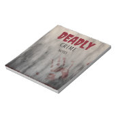 Murder Mystery Party "Deadly Crime" merkt op Notitieblok (Linkerzijde)