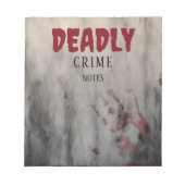 Murder Mystery Party "Deadly Crime" merkt op Notitieblok (Voorkant)