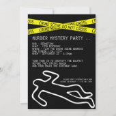 Murder Mystery Party Kaart (Voorkant)