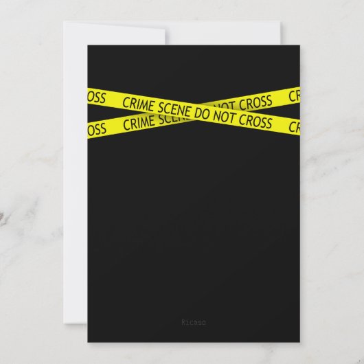 Murder Mystery Party Kaart (Achterkant)