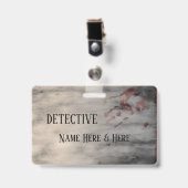 Murder Mystery Party Naam Badge (Voorzijde met clip)