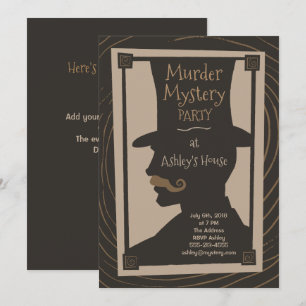 Murder Mystery Party - Uitnodiging