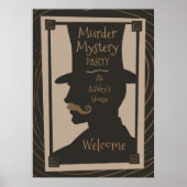 Murder Mystery Party - Welkome Poster (Voorkant)