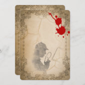 Murder Mystery roept  Sjabloon op Kaart (Voorkant / Achterkant)